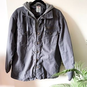 Dickies Hooded Full Zip Jacket in GRAY
